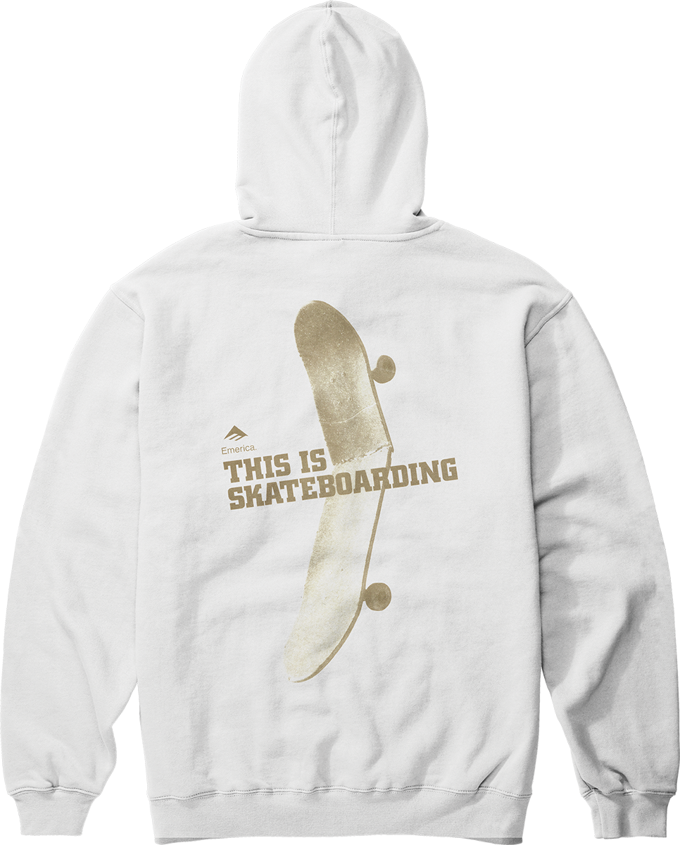 THIS IS SKATEBOARDING PULLOVER - WHITE / S